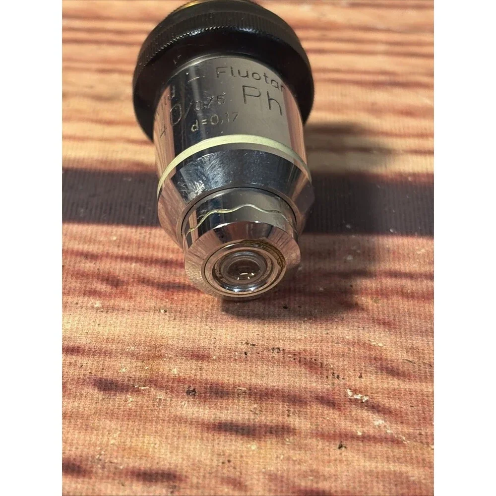 WILD HEERBRUGG 40X PLAN PL FLUOTAR OBJECTIVE MICROSCOPE LENS M20 M11